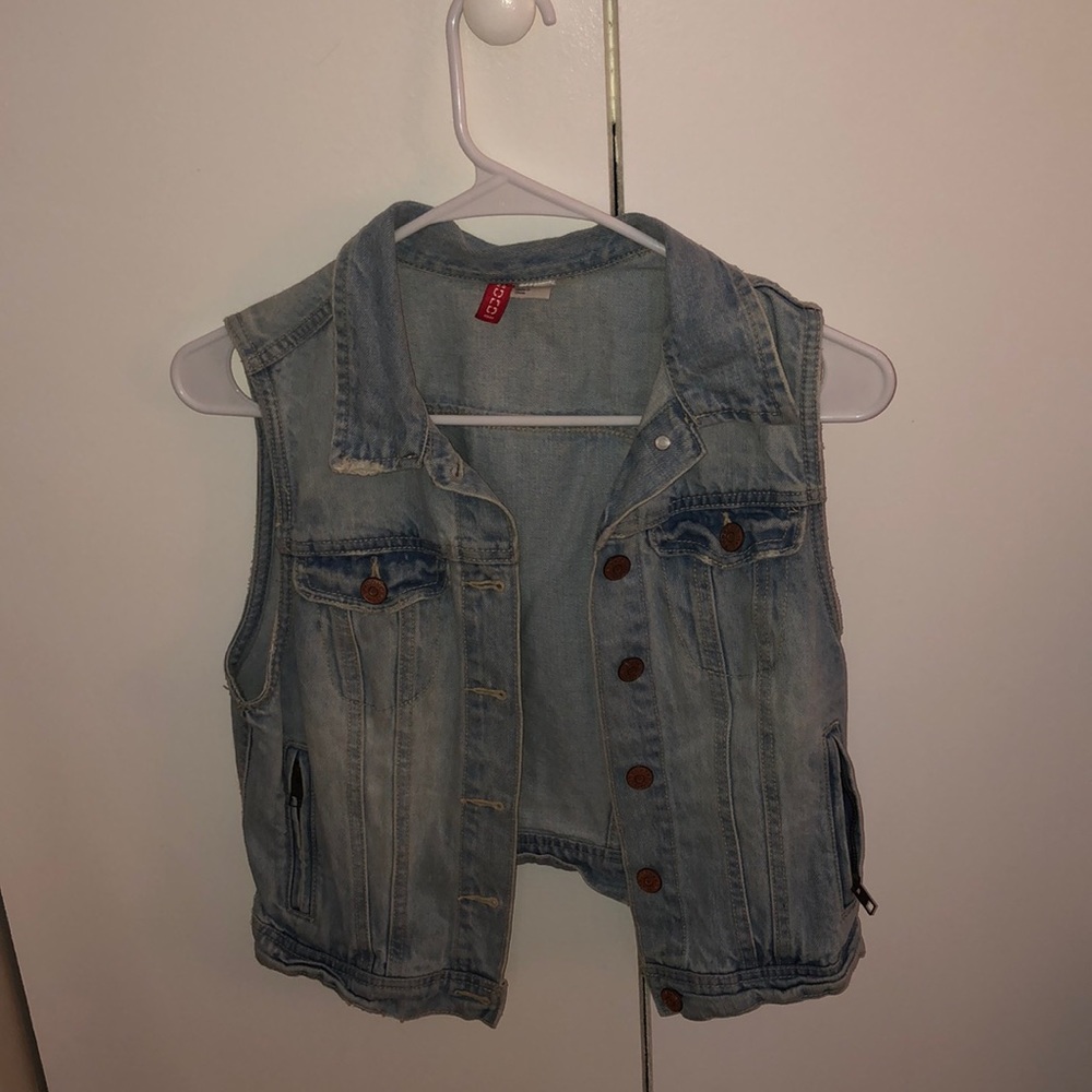 Fitted Denim Vest
